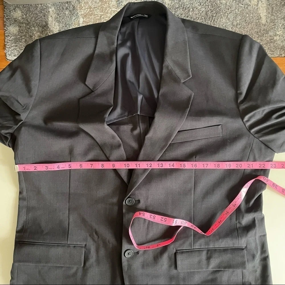 Ministry of Supply Velocity Suit Jacket Blazer Dark Charcoal Size 44 Trim Fit